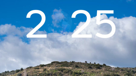 2025 New Year concept. Environmental technology concept. Sustainable development goals. SDGs. hqの写真素材