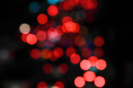 Abstract colorful bokeh background.の写真素材