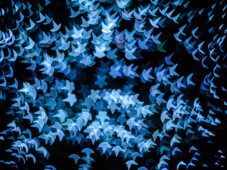 Abstract christmas night star bokeh background.