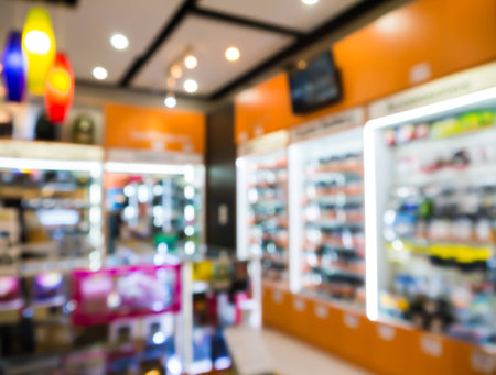 abstract blur digital camera shop.の写真素材