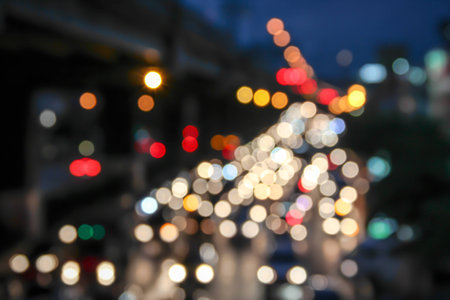 Abstract bokeh light background.の写真素材