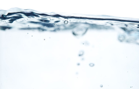 water splash isolated on white backgroundの写真素材