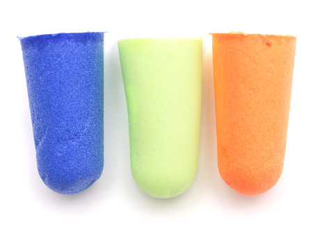 Ear plugs isolated on white background