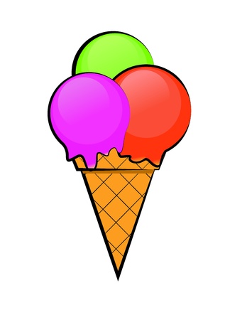 Ice cream sketchのイラスト素材
