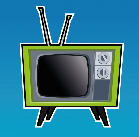 Retro TVのイラスト素材