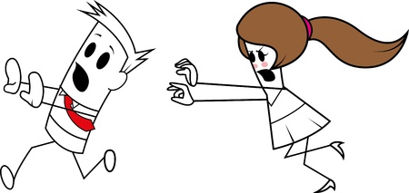 Square guy-chaseのイラスト素材