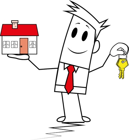 Square guy-mortgageのイラスト素材