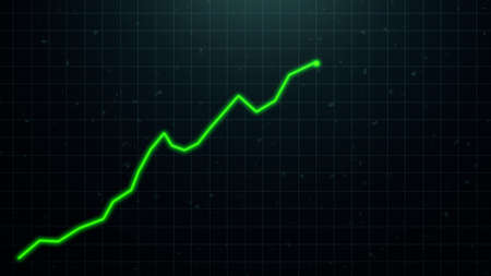 Stock market graphic. Stock price chart.の写真素材