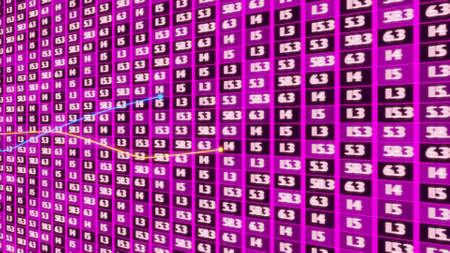 Stock market graphic. Stock price chart. 3D render.の写真素材