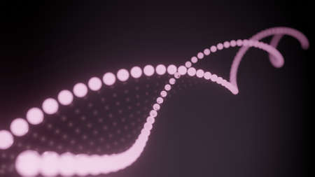 DNA chain. Genetics. Medical and technology concept. 3D render.の写真素材