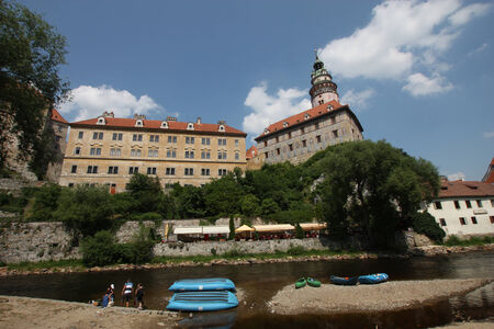 Czech Krumlov in the Czech Republicのeditorial素材