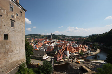 Czech Krumlov in the Czech Republicの写真素材