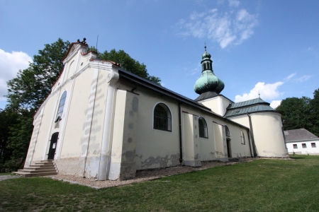 Pilgrimage Church on the hill Kremesnik in the Czech Republicの写真素材