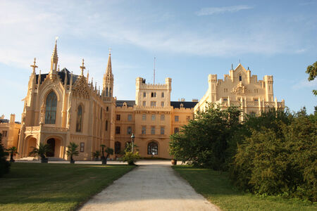 Beautiful Castle of Lednice in Czech Republicのeditorial素材