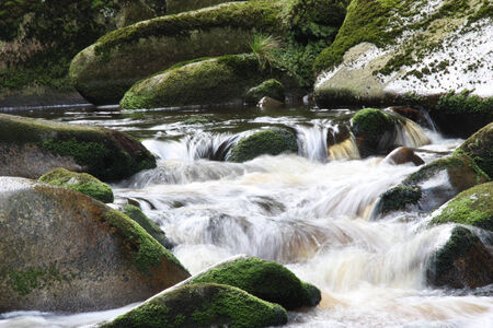 Flowing water in nature
の写真素材