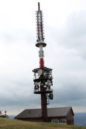 Television Transmitter on Radhost in Beskydy Mountains
の写真素材