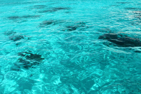 View of beautiful clean ocean from a boat