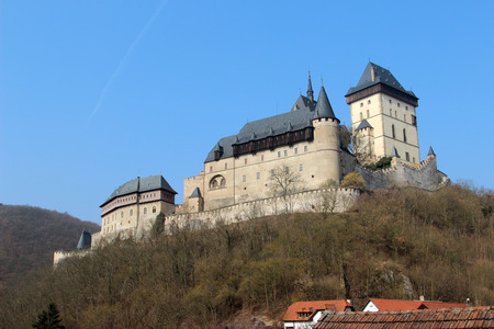 Karlstejn Castle near Prague in the Czech Republicのeditorial素材