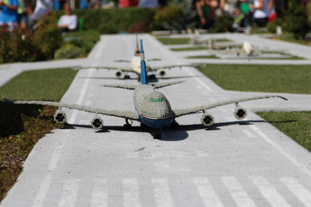 GUNZBURG, GERMANY - AUGUST 21: Miniland at Legoland Deutschland Resort on August 21, 2013 in Gunzburg.のeditorial素材