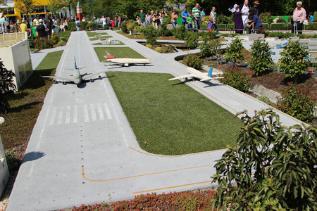 GUNZBURG, GERMANY - AUGUST 21: Miniland at Legoland Deutschland Resort on August 21, 2013 in Gunzburg.のeditorial素材