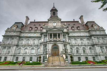 Montreal Hotel de Ville buildingのeditorial素材