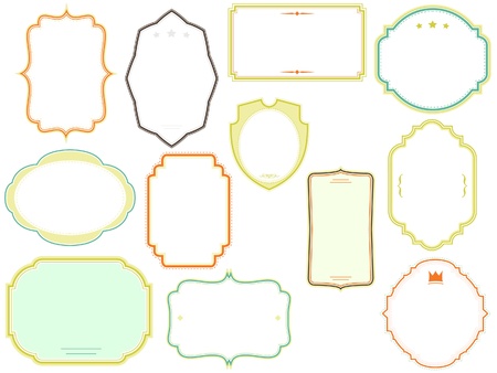 vector frames packのイラスト素材