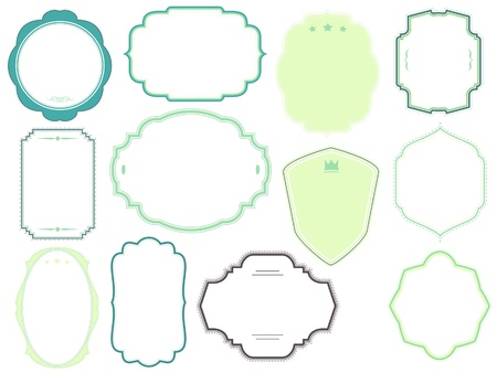 vector frames packのイラスト素材
