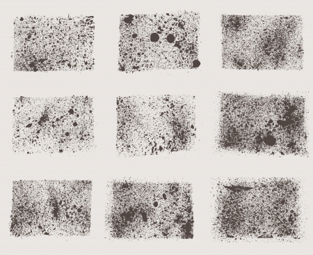 grunge vector textures brushesのイラスト素材
