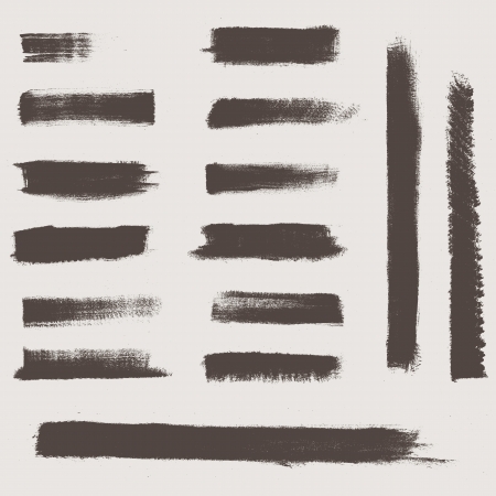 grunge vector textures brushesのイラスト素材