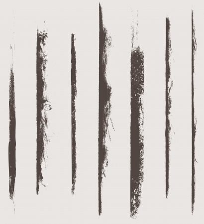 grunge vector textures brushesのイラスト素材