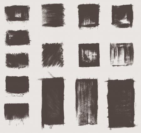 grunge vector textures brushesのイラスト素材