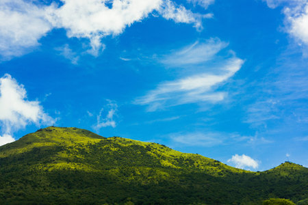Mountain and blue sky