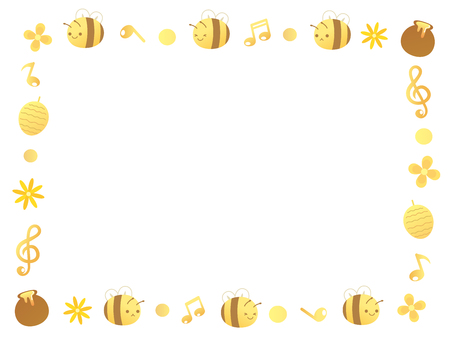 Bee frame1のイラスト素材