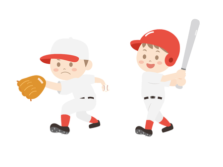 It is an illustration of a Baseball player.のイラスト素材