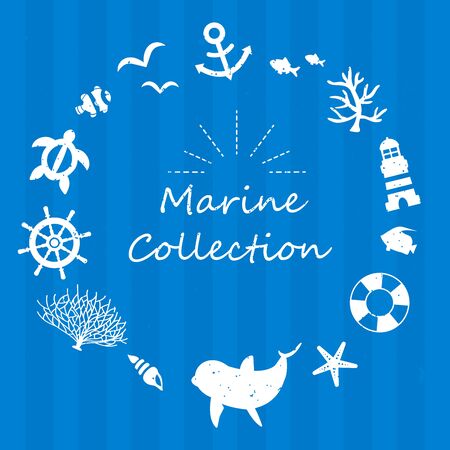 Marine frame.のイラスト素材