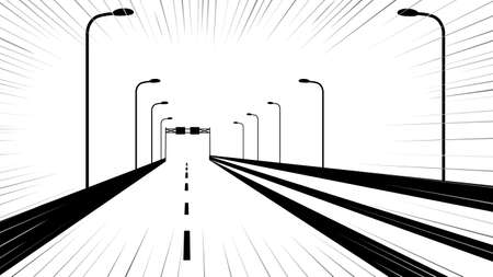 It is an illustration of a Highway background.のイラスト素材