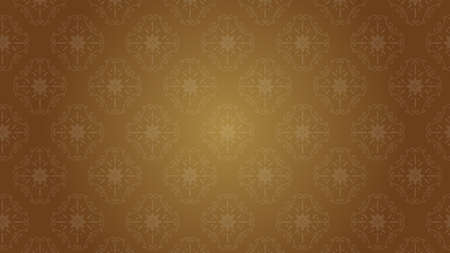 It is an illustration of a Damask background Brown.のイラスト素材