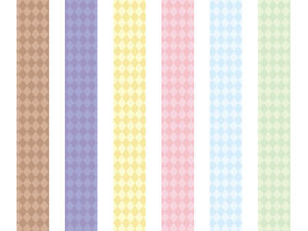 It is an illustration of a Rhombus colorful patterns.のイラスト素材
