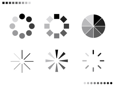 It is an illustration of a Gradation timer set.のイラスト素材