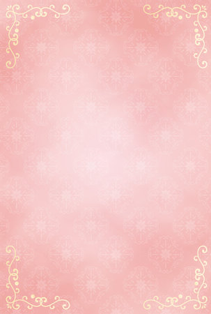 It is an illustration of a Damask pattern frame background.のイラスト素材