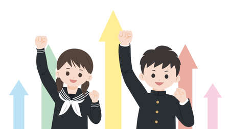 It is an illustration of a Student motivation.のイラスト素材