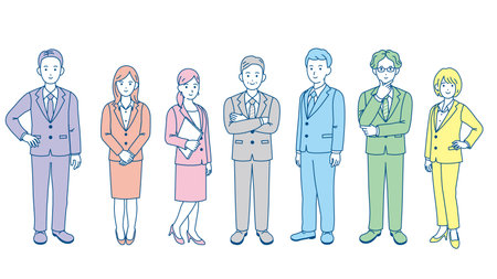 It is an illustration of a Business person.のイラスト素材