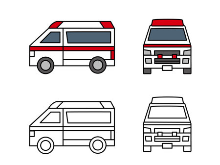 Clip art of Ambulance icon.のイラスト素材