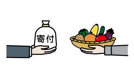 Clip art of Hometown tax.のイラスト素材