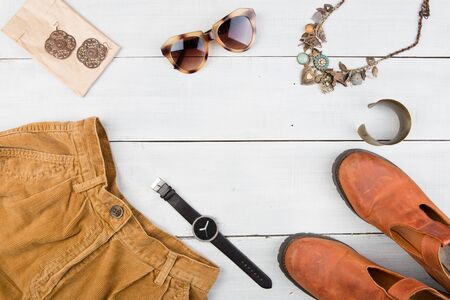 Sale concept - set of cool woman stuffの写真素材