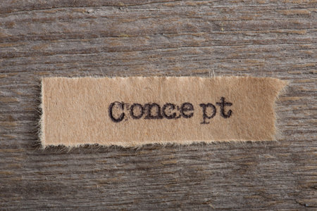 concept- word on a piece of paper close up, business creative motivation conceptの写真素材