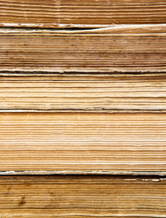 Texture of vintage books pages closeup