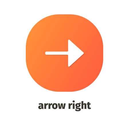Arrow right vector icon for web and mobile applicationsのイラスト素材