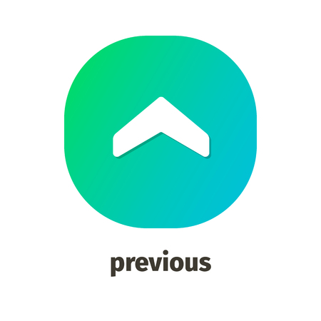 Previous vector icon for web and mobile applicationsのイラスト素材