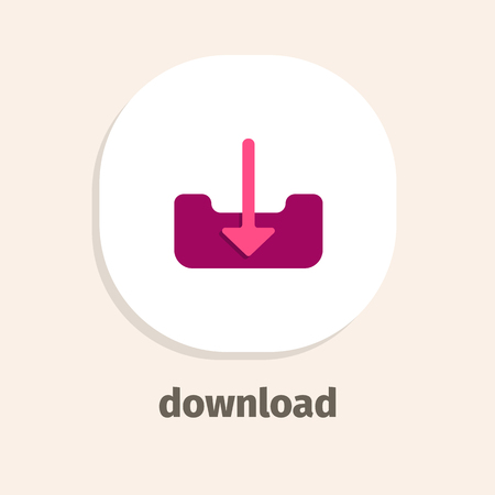 Download flat vector icon for web and mobile applicationsのイラスト素材